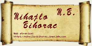 Mihajlo Bihorac vizit kartica